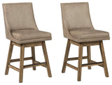 Tallenger Beige Counter Height Bar Stool - Ella Furniture