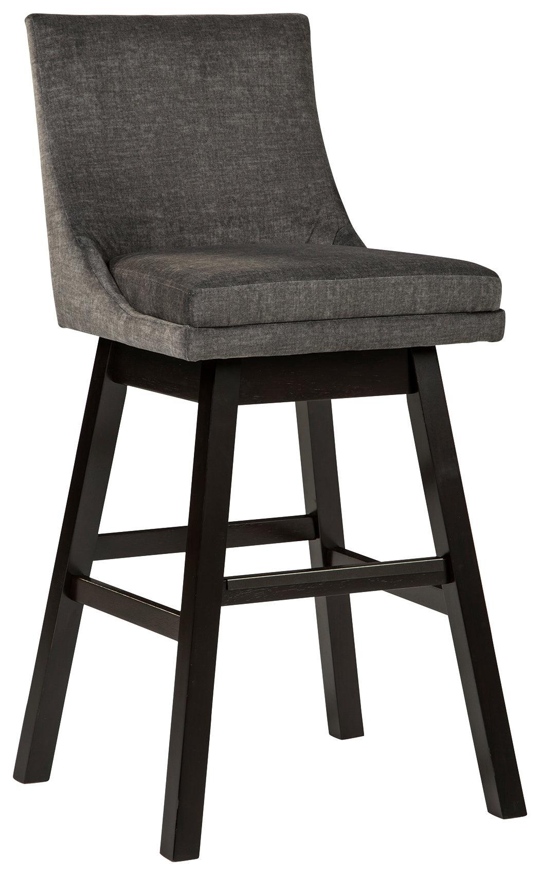 Tallenger Dark Gray Bar Height Bar Stool - Ella Furniture