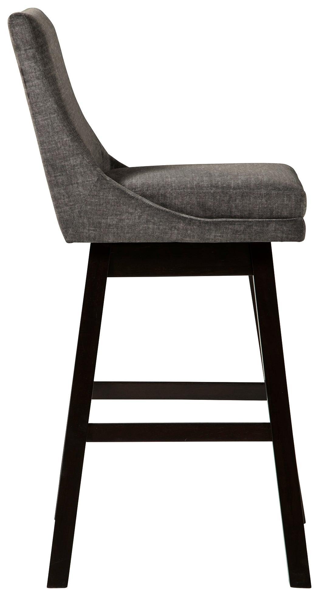 Tallenger Dark Gray Bar Height Bar Stool - Ella Furniture