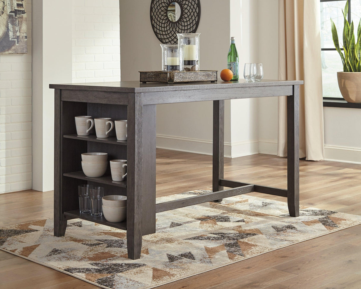Caitbrook Gray Counter Height Dining Table - Ella Furniture