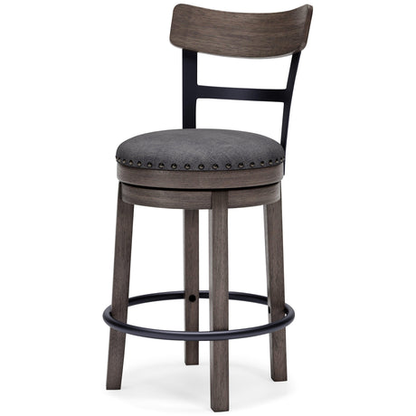 Caitbrook Gray Counter Height Bar Stool - Ella Furniture