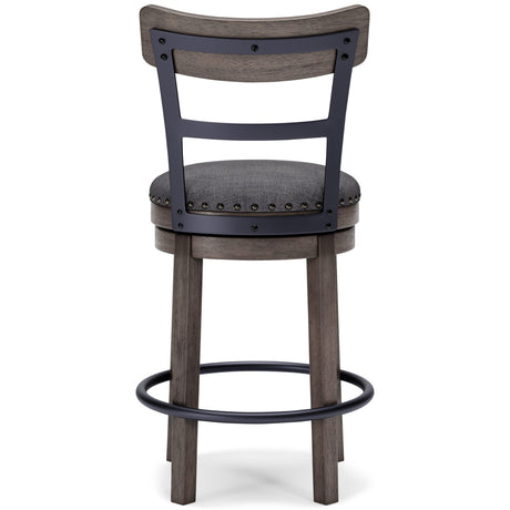 Caitbrook Gray Counter Height Bar Stool - Ella Furniture