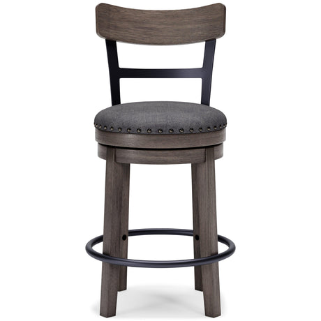 Caitbrook Gray Counter Height Bar Stool - Ella Furniture