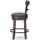 Caitbrook Gray Counter Height Bar Stool - Ella Furniture