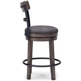 Caitbrook Gray Counter Height Bar Stool - Ella Furniture