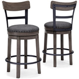 Caitbrook Gray Counter Height Bar Stool - Ella Furniture