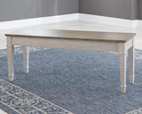 Skempton White/light Brown Storage Bench - Ella Furniture
