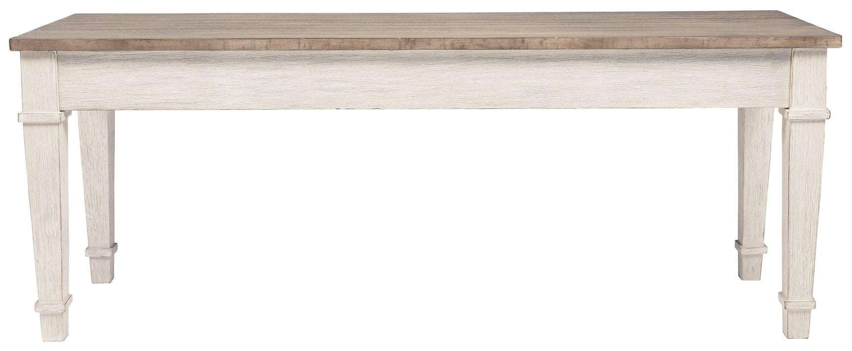 Skempton White/light Brown Storage Bench - Ella Furniture