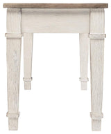 Skempton White/light Brown Storage Bench - Ella Furniture