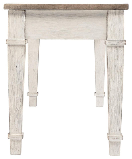 Skempton White/light Brown Storage Bench - Ella Furniture
