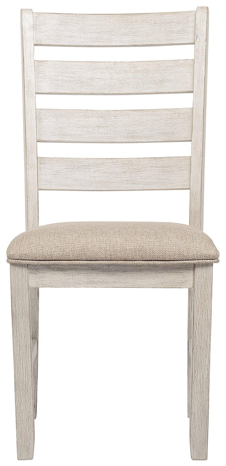 Skempton White/light Brown Dining Chair - Ella Furniture