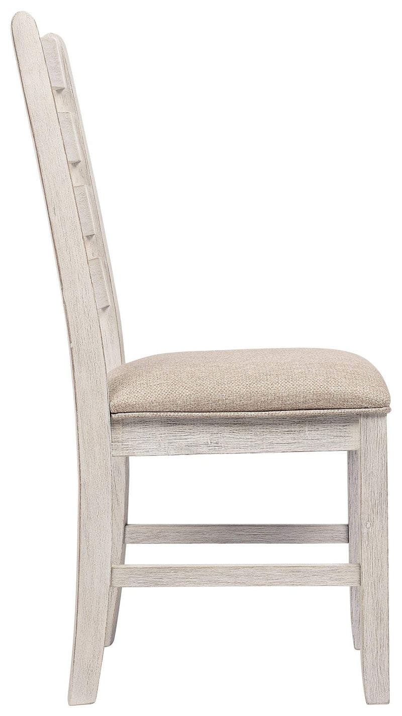 Skempton White/light Brown Dining Chair - Ella Furniture