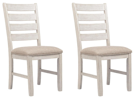 Skempton White/light Brown Dining Chair - Ella Furniture