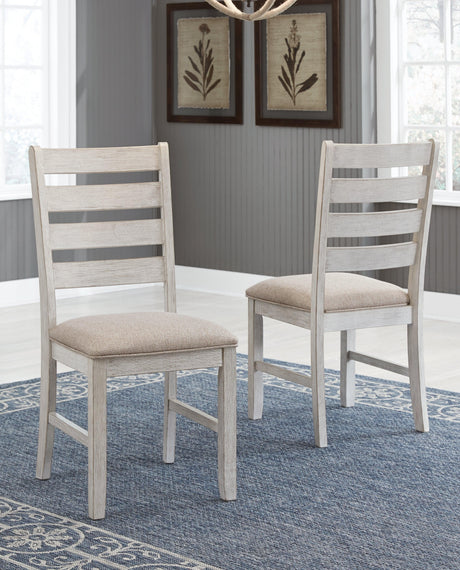 Skempton White/light Brown Dining Chair - Ella Furniture