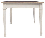 Skempton White/light Brown Dining Table - Ella Furniture