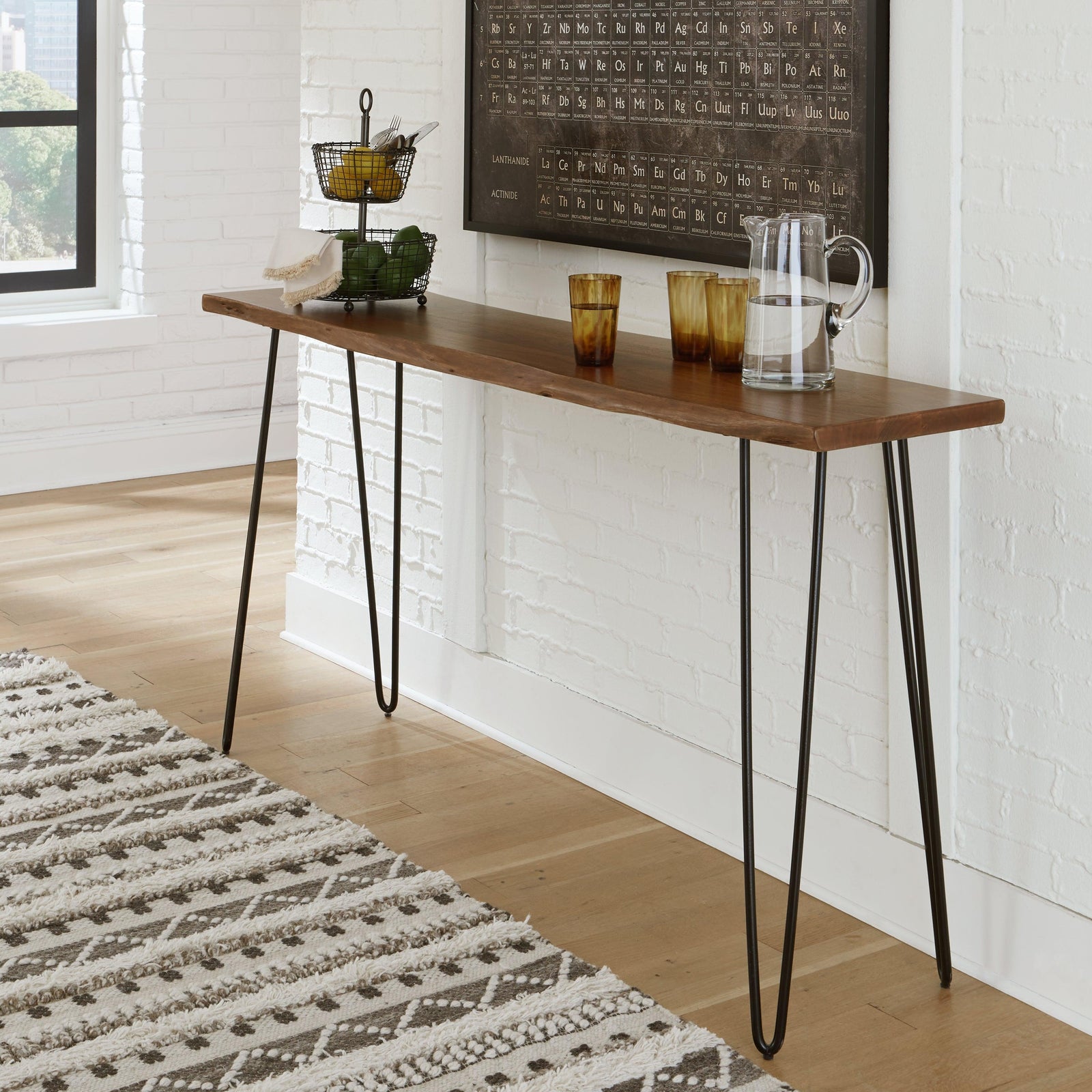Wilinruck Brown/Black Counter Height Dining Table - Ella Furniture