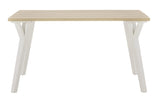 Grannen White/natural Dining Table - Ella Furniture