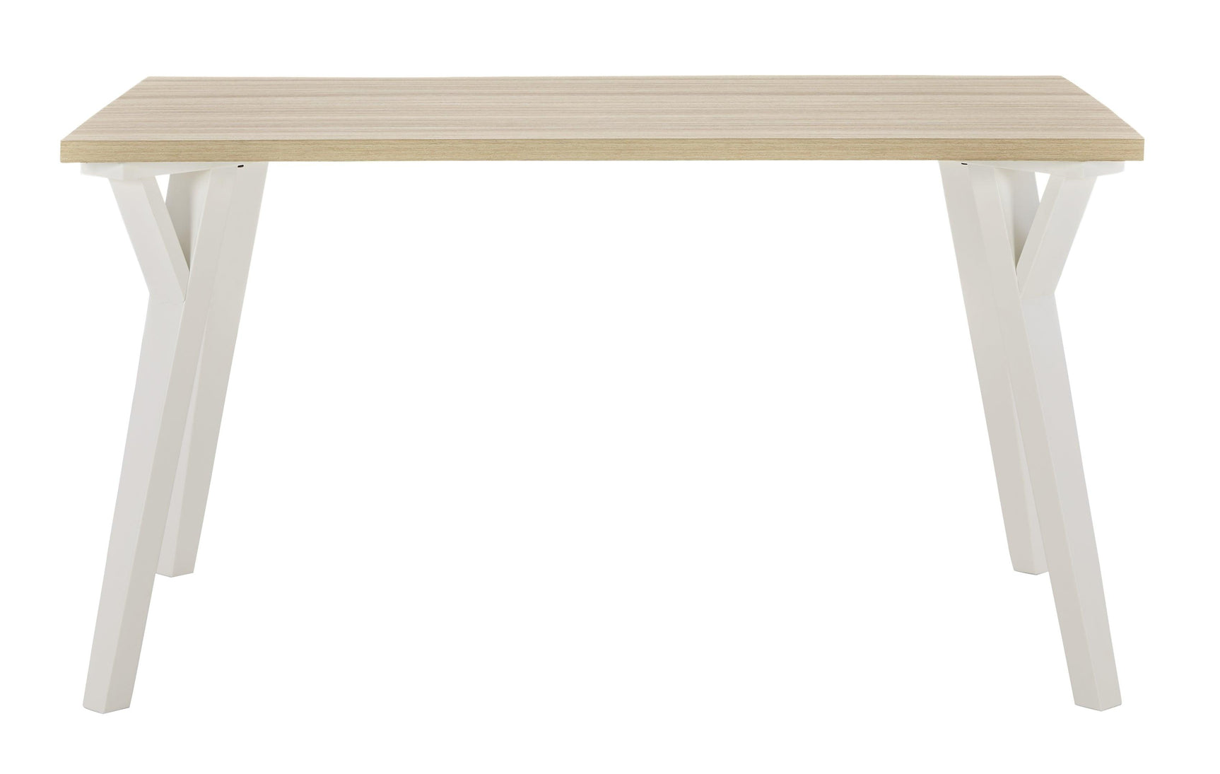 Grannen White/natural Dining Table - Ella Furniture