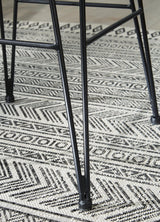 Angentree Black Bar Height Bar Stool - Ella Furniture