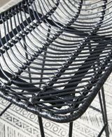 Angentree Black Bar Height Bar Stool - Ella Furniture