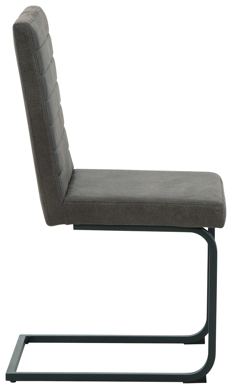 Strumford Gray/black Dining Chair - Ella Furniture