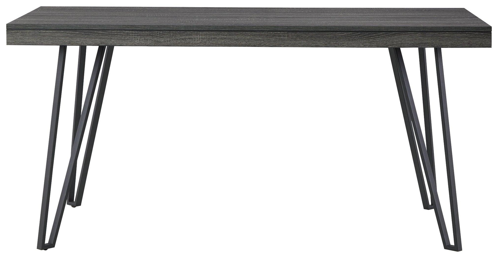 Strumford Charcoal/black Dining Table - Ella Furniture