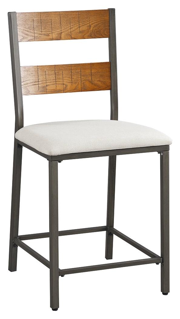 Stellany Brown/Gray Counter Height Bar Stool - Ella Furniture