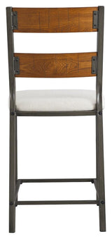 Stellany Brown/Gray Counter Height Bar Stool - Ella Furniture