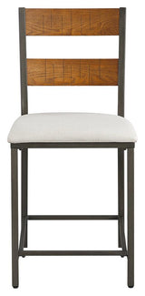 Stellany Brown/Gray Counter Height Bar Stool - Ella Furniture