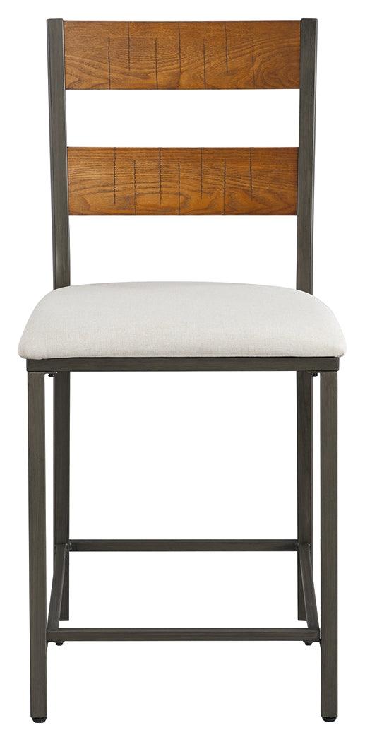 Stellany Brown/Gray Counter Height Bar Stool - Ella Furniture