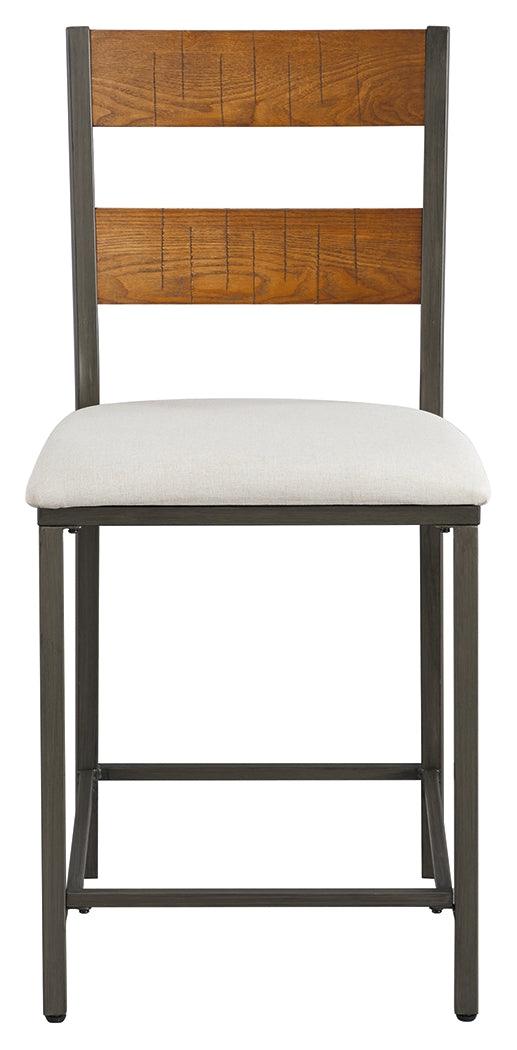 Stellany Brown/Gray Counter Height Bar Stool