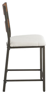 Stellany Brown/Gray Counter Height Bar Stool - Ella Furniture