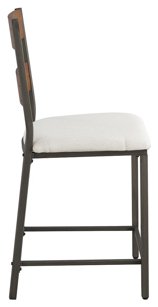 Stellany Brown/Gray Counter Height Bar Stool