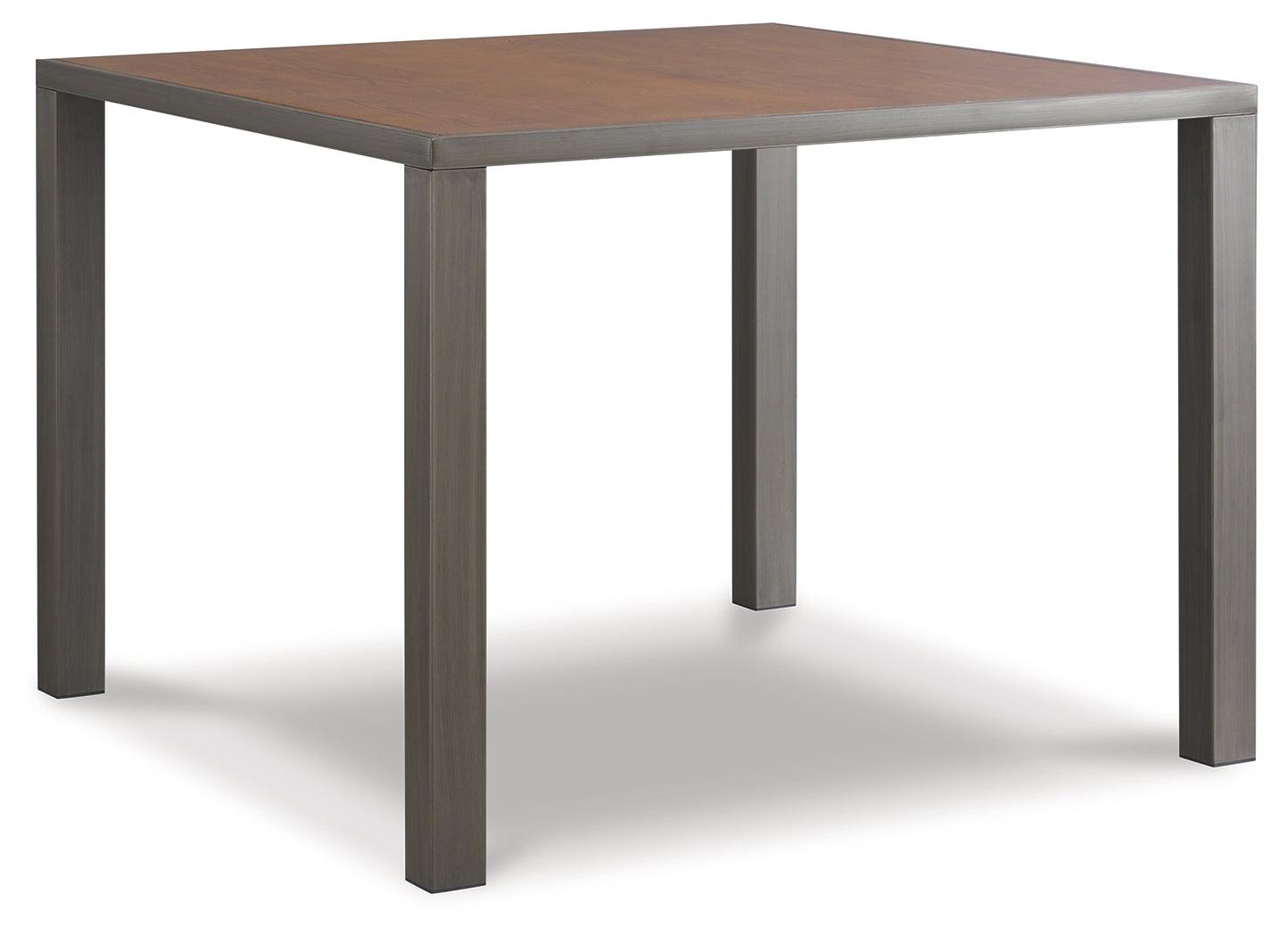 Stellany Brown/Gray Counter Height Dining Table And 6 Barstools - Ella Furniture