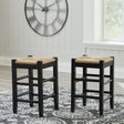 Mirimyn Black Counter Height Bar Stool - Ella Furniture