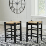 Mirimyn Black Counter Height Bar Stool - Ella Furniture