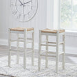 Mirimyn White Bar Height Bar Stool - Ella Furniture