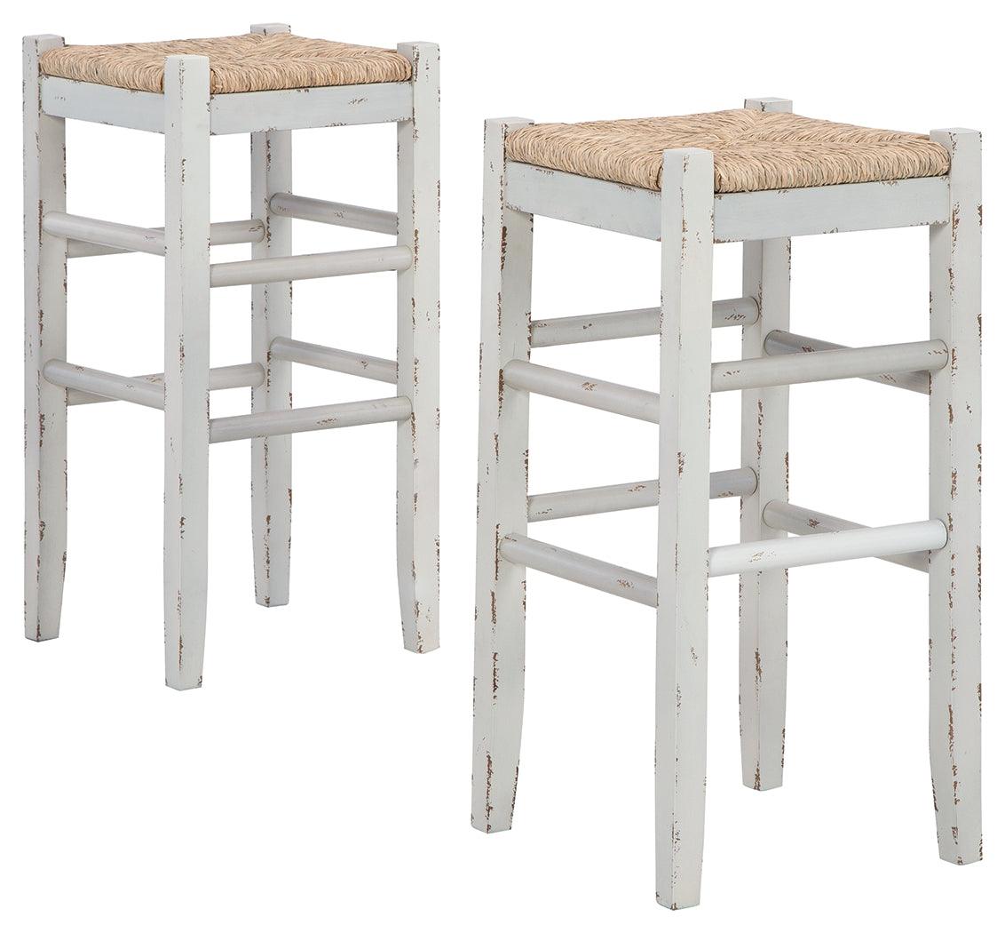 Mirimyn White Bar Height Bar Stool - Ella Furniture