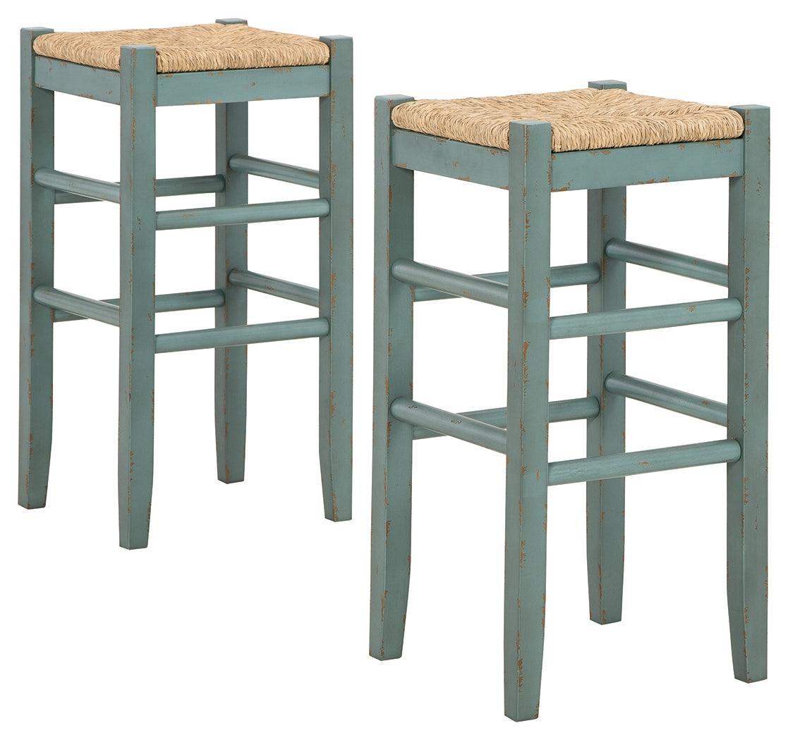 Mirimyn Teal Bar Height Bar Stool - Ella Furniture