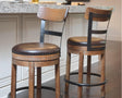 Pinnadel Light Brown Counter Height Bar Stool - Ella Furniture