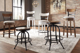 Valebeck White Bar Height Bar Stool - Ella Furniture