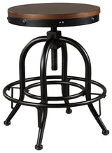 Valebeck Brown/Black Counter Height Bar Stool - Ella Furniture