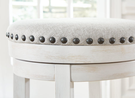 Valebeck White/Black Counter Height Stool - Ella Furniture