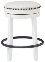 Valebeck White/Black Counter Height Stool - Ella Furniture