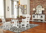 Valebeck White/Brown Dining Table - Ella Furniture