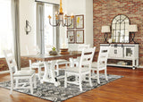 Valebeck White/Brown Dining Table - Ella Furniture