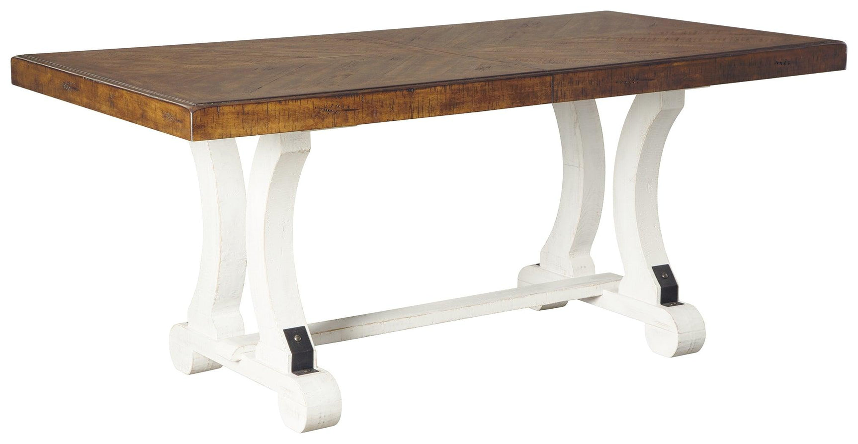 Valebeck White/Brown Dining Table - Ella Furniture