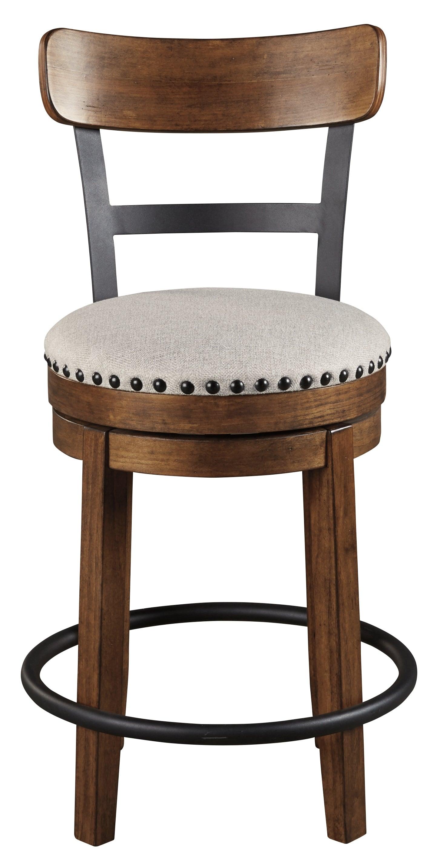 Valebeck Brown Counter Height Bar Stool - Ella Furniture