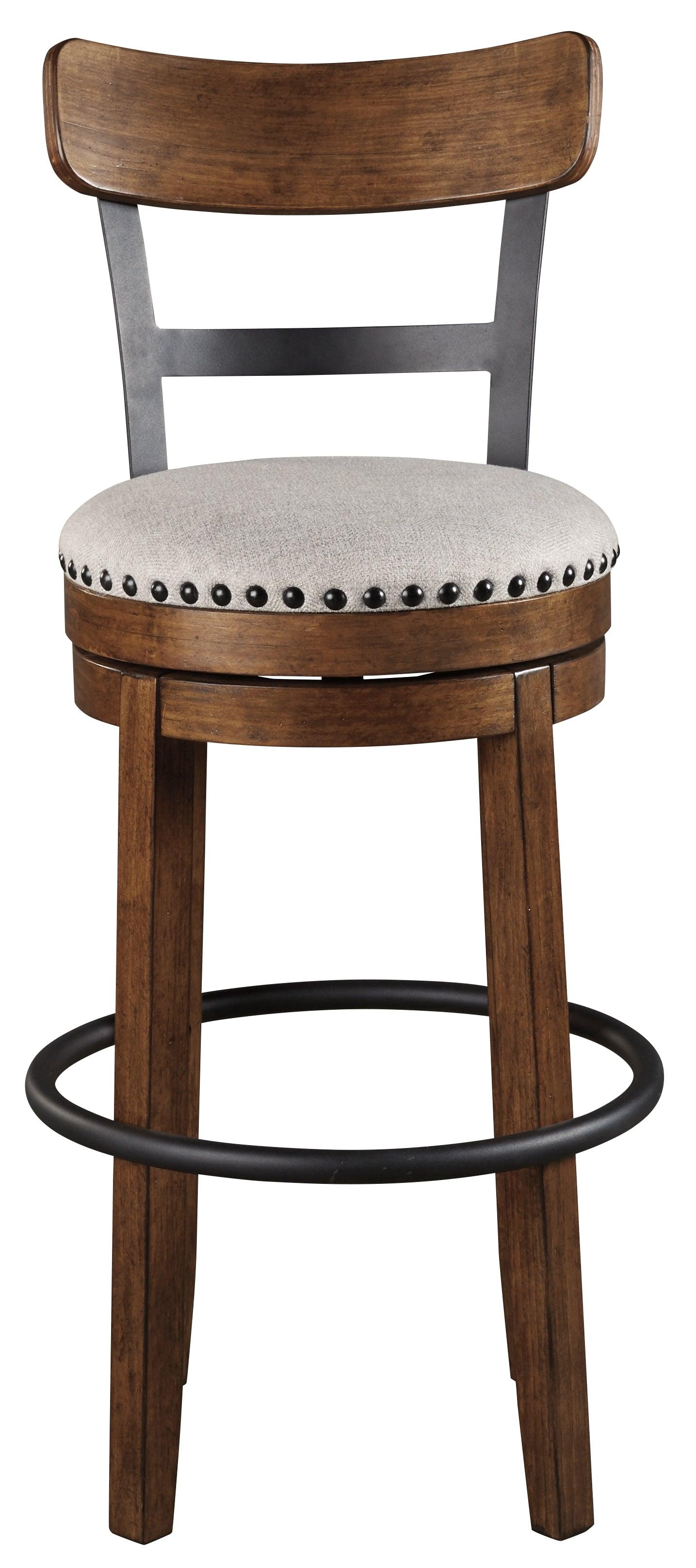 Valebeck Brown Bar Height Bar Stool - Ella Furniture