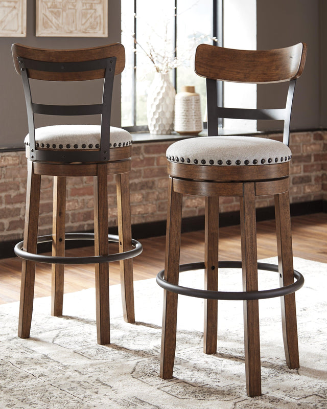 Valebeck Brown Bar Height Bar Stool - Ella Furniture